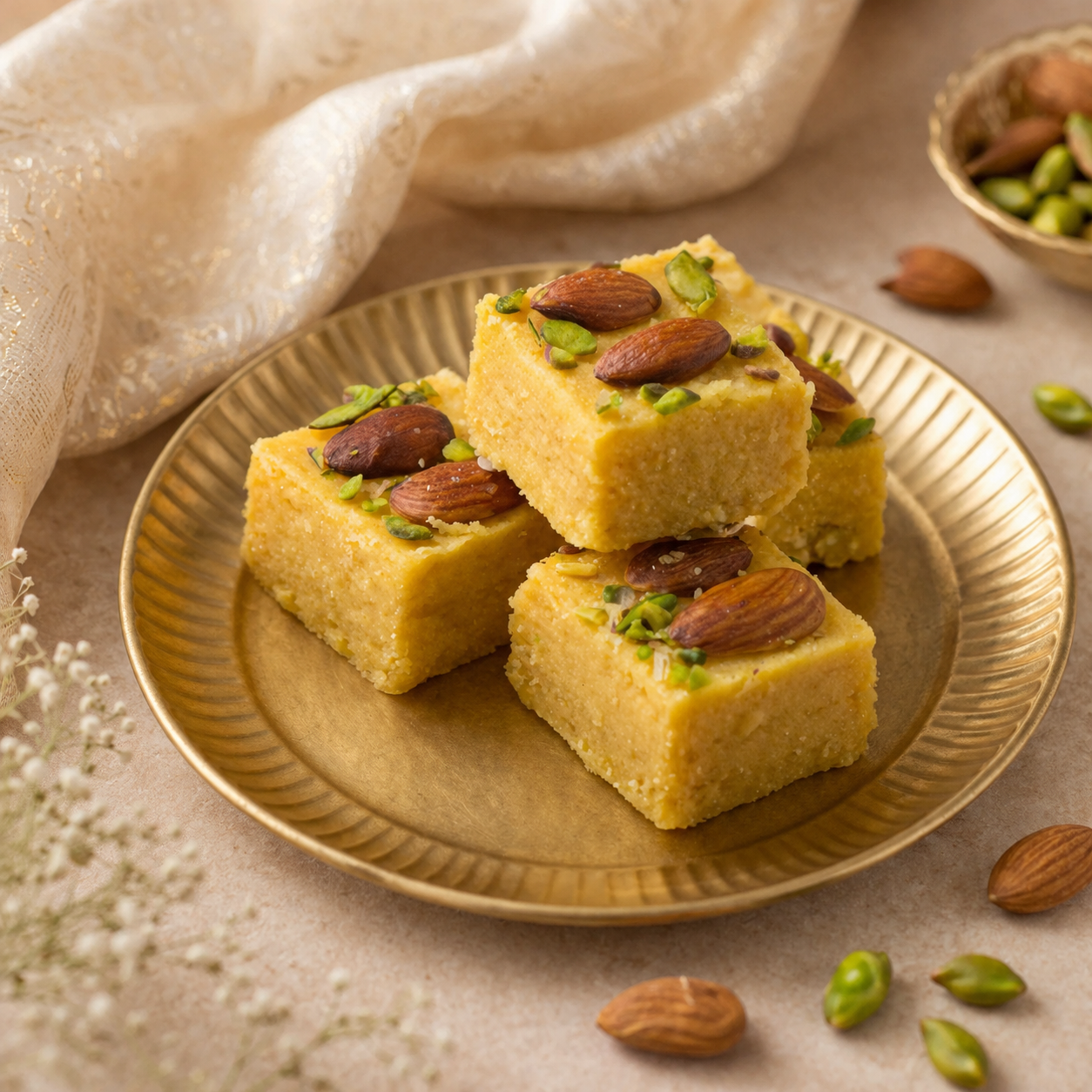 Besan Patisa Burfi